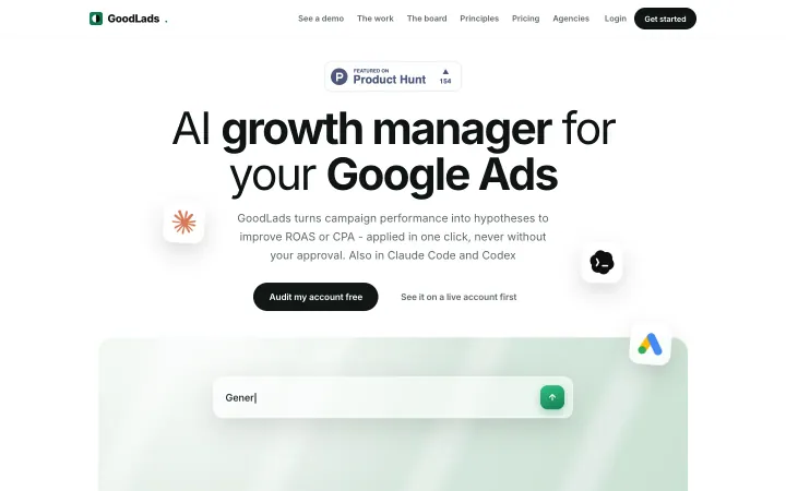 Landingpage von GoodLads